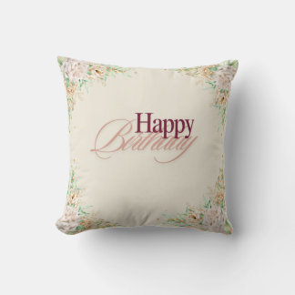 "Happy Birthday – A Day to Celebrate You!" Throw Pillow