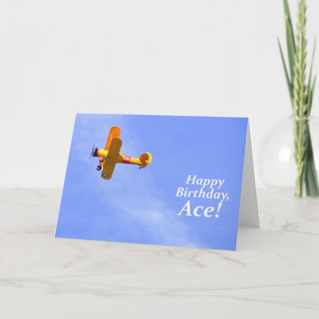 Happy Birthday, Ace! Card (Front)
