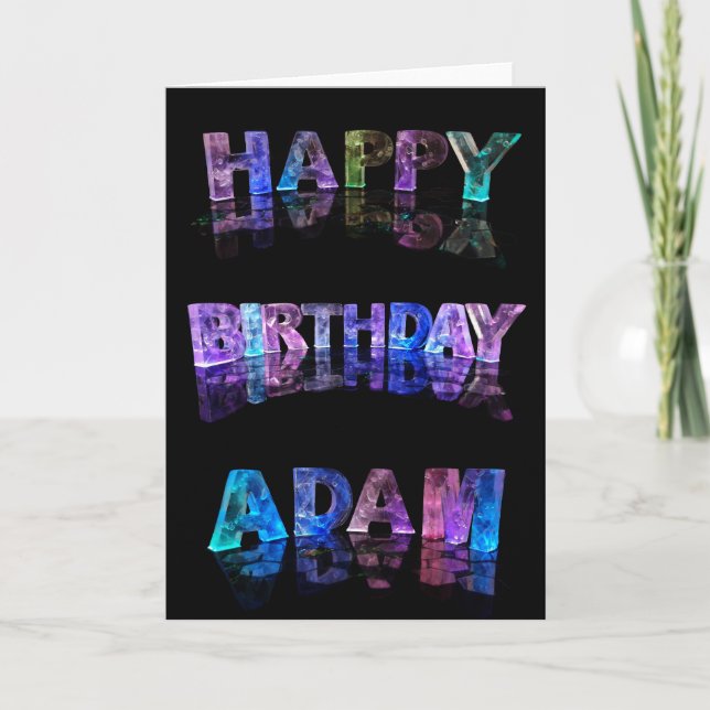 Happy Birthday Adam Card (Front)