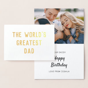 Happy Birthday Add Your Own Photo Foil Card