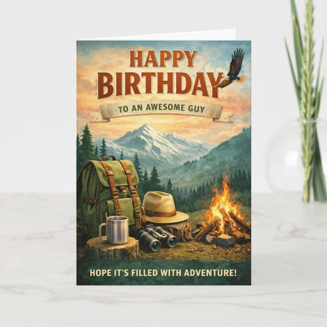 Happy Birthday - Adventurer Card (Front)