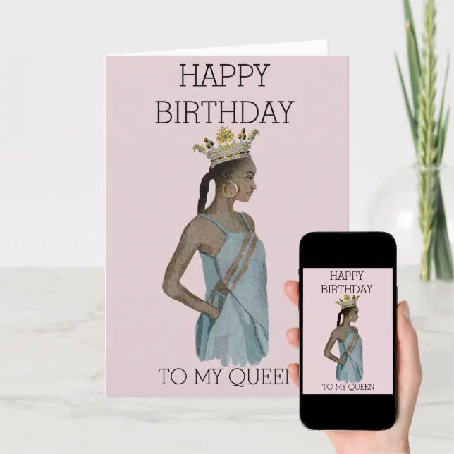 Happy Birthday African American Woman Card 