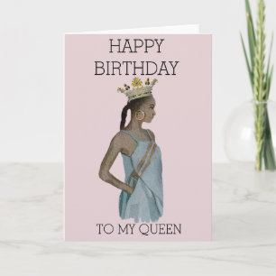 Happy Birthday African American Woman Card