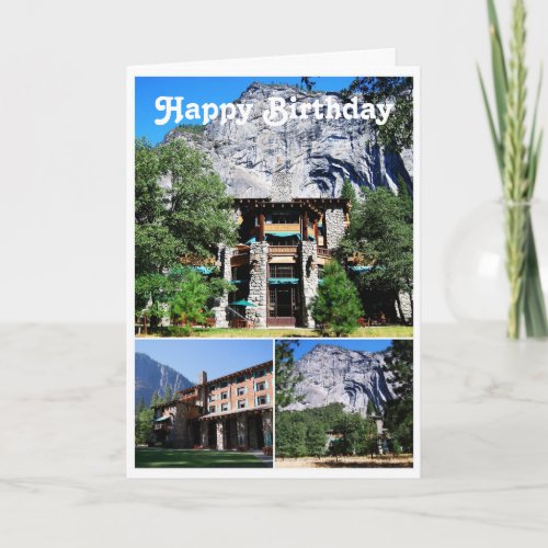 Happy Birthday Ahwahnee Hotel in Yosemite Card