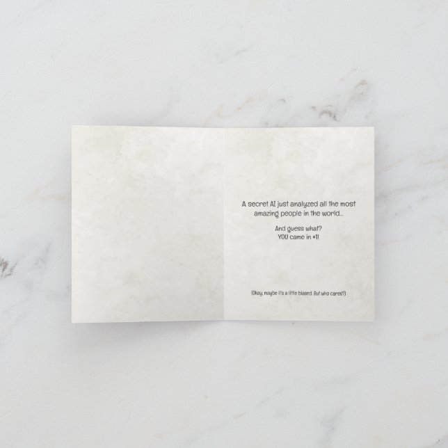 "Happy Birthday" Ai Greeting Card (Inside)