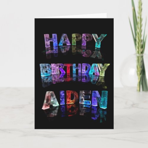 Happy Birthday Aiden Card
