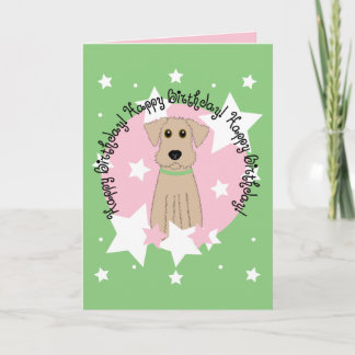 Happy Birthday Airedale Terrier Card