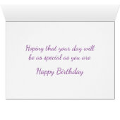 Happy Birthday Airedale Terrier Puppy Dog Purple (Inside Horizontal (Bottom))