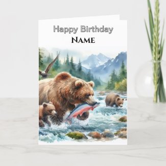 Happy Birthday Alaskan Grizzly Bear  