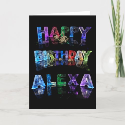 Happy Birthday Alexa Card