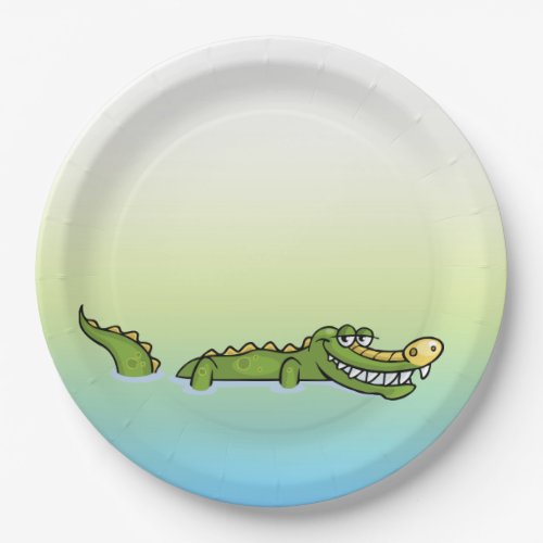 Happy Birthday Alligator Paper Plates