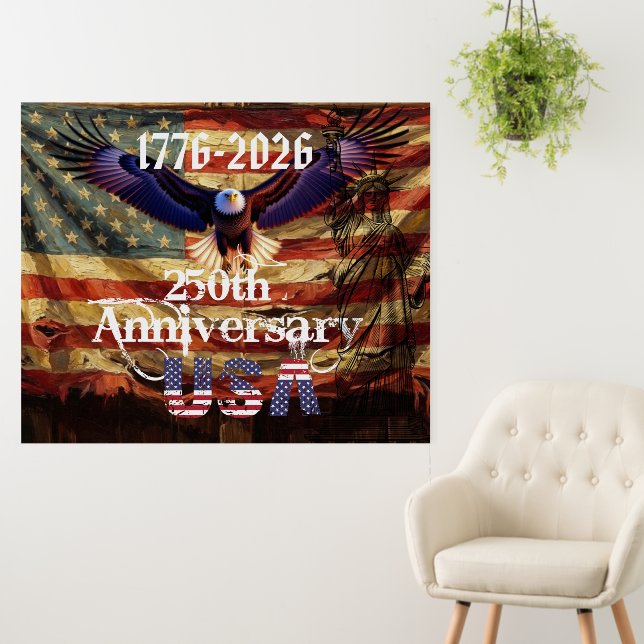 Happy Birthday America 250 Years  Foam Board (In Situ (Wall))