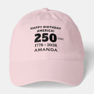 Happy Birthday America Classic Light Pink Dad Hat