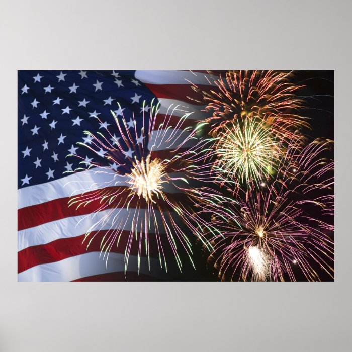 Happy Birthday America Fireworks Print