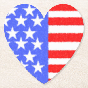 Happy Birthday America Paper Coaster