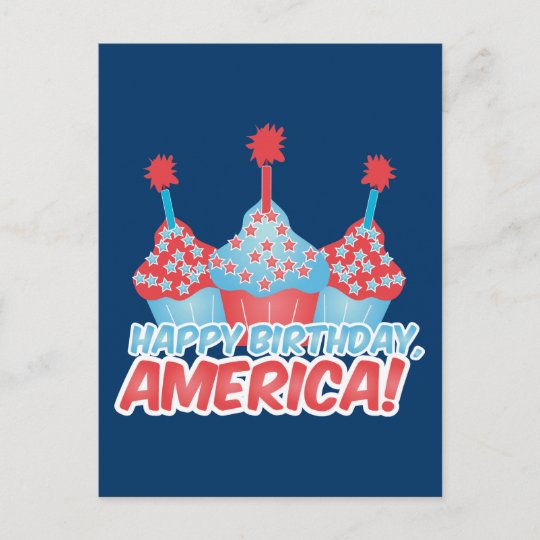 Happy Birthday, America Postcard