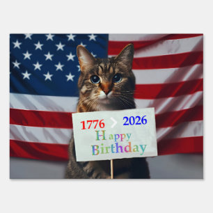 Happy Birthday America Sign
