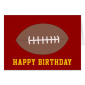 Happy Birthday American Football/Rugby (Front Horizontal)