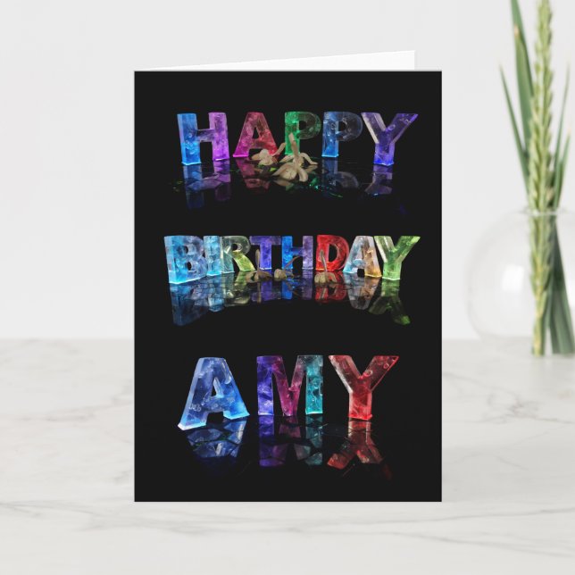 Happy Birthday Amy Card (Front)