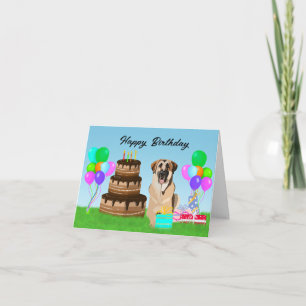 Happy Birthday Anatolian Shepherd Dog at Birthday Card