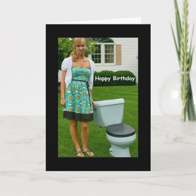 "Happy Birthday And All That Crap" Birthday Card (Front)