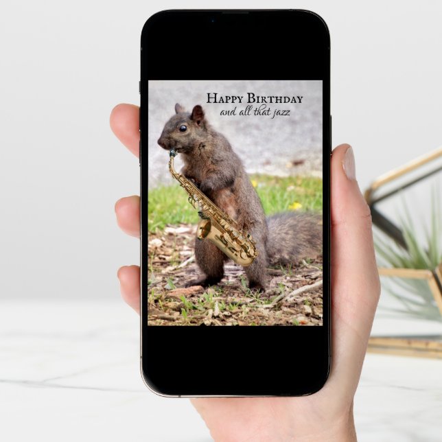 Happy Birthday and All That Jazz Card (Front Digital)