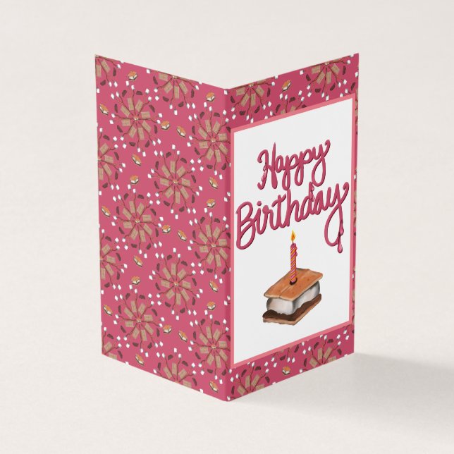 Happy Birthday and Many S’more Greeting Card (Outside)
