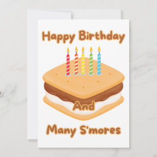 Happy Birthday And Many S'mores Invitation