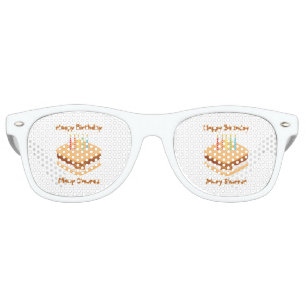 Happy Birthday And Many S'mores Party Retro Sunglasses