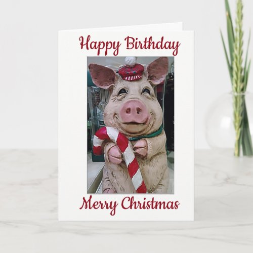 HAPPY BIRTHDAY AND MERRY CHRISTMAS SPECIAL U HOLIDAY CARD