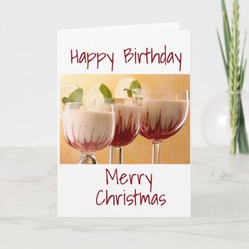 HAPPY BIRTHDAY AND MERRY CHRISTMAS SPECIAL U HOLIDAY CARD