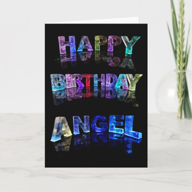Happy Birthday Angel Card (Front)