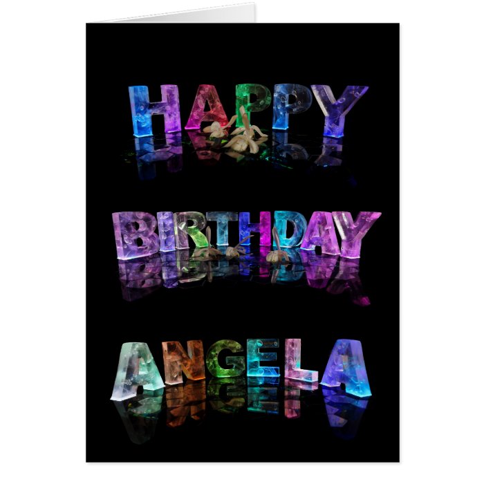 Happy Birthday Angela Card