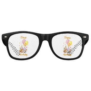 Happy Birthday Animal Collection Party Retro Sunglasses