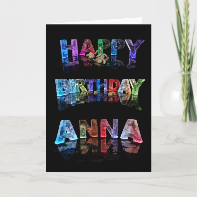 Happy Birthday Anna Card (Front)