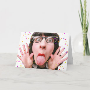 Happy Birthday Annoying Woman I'm Younger Humor Holiday Card