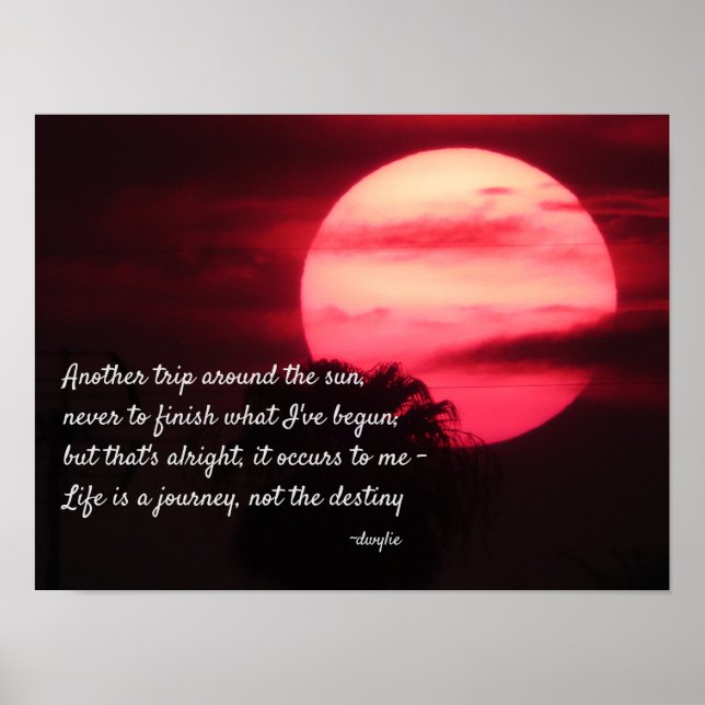 Happy Birthday - Another Trip Around the Sun Poster (Front)