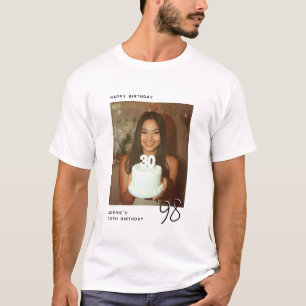 Happy Birthday Any Age Personalized Photo T-Shirt