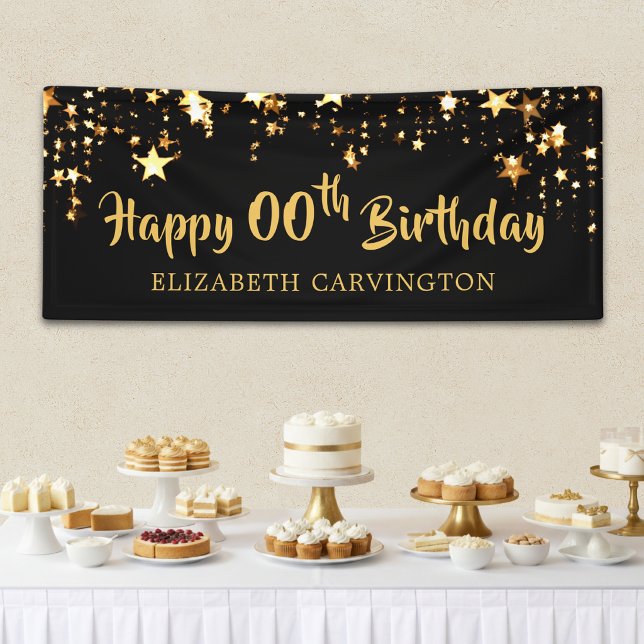 Happy Birthday - ANY YEAR Personalized Banner (Creator Uploaded)