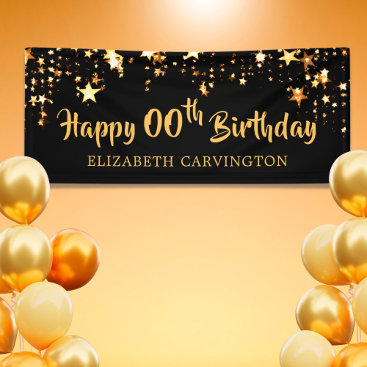 Happy Birthday - ANY YEAR Personalized Banner