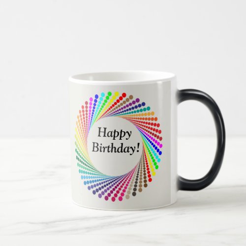 Happy Birthday Appears Like Magic NAME Coffee Cup