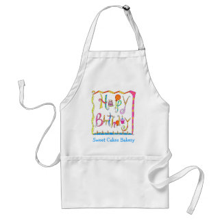 Happy Birthday Apron Business Personalized