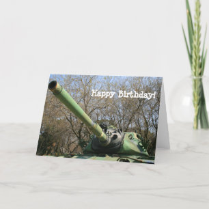 Happy Birthday Army Tank greeting card