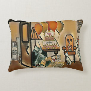Happy Birthday Art Accent Pillow