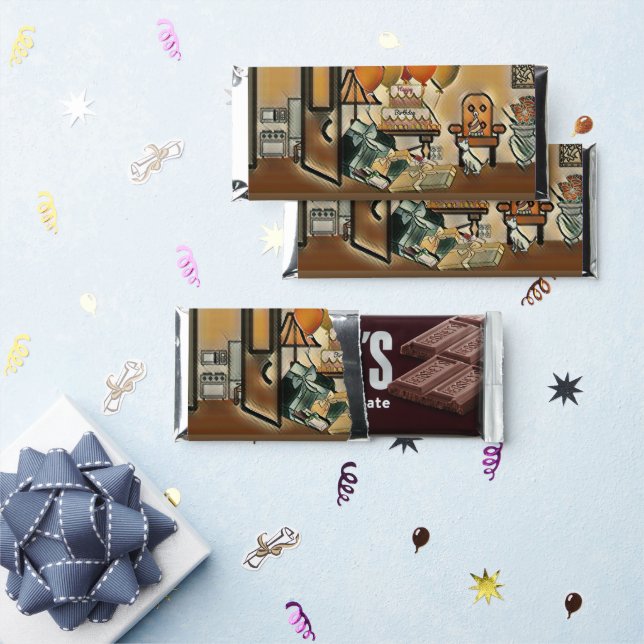 Happy Birthday Art Hershey Bar Favors (Front)