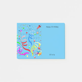 Happy Birthday August 2022 Post-it Notes