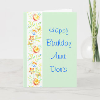 Happy Birthday Aunt Doris Card