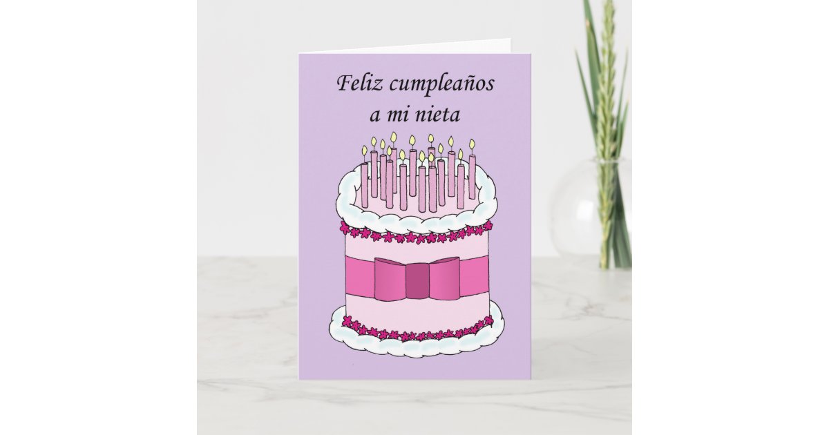 Happy Birthday Aunt in Spanish. Card | Zazzle.com