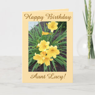 Happy Birthday, Aunt Lucy, Card