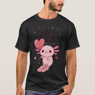 Happy Birthday Axolotl – Whimsical Axolotl Carto T-Shirt